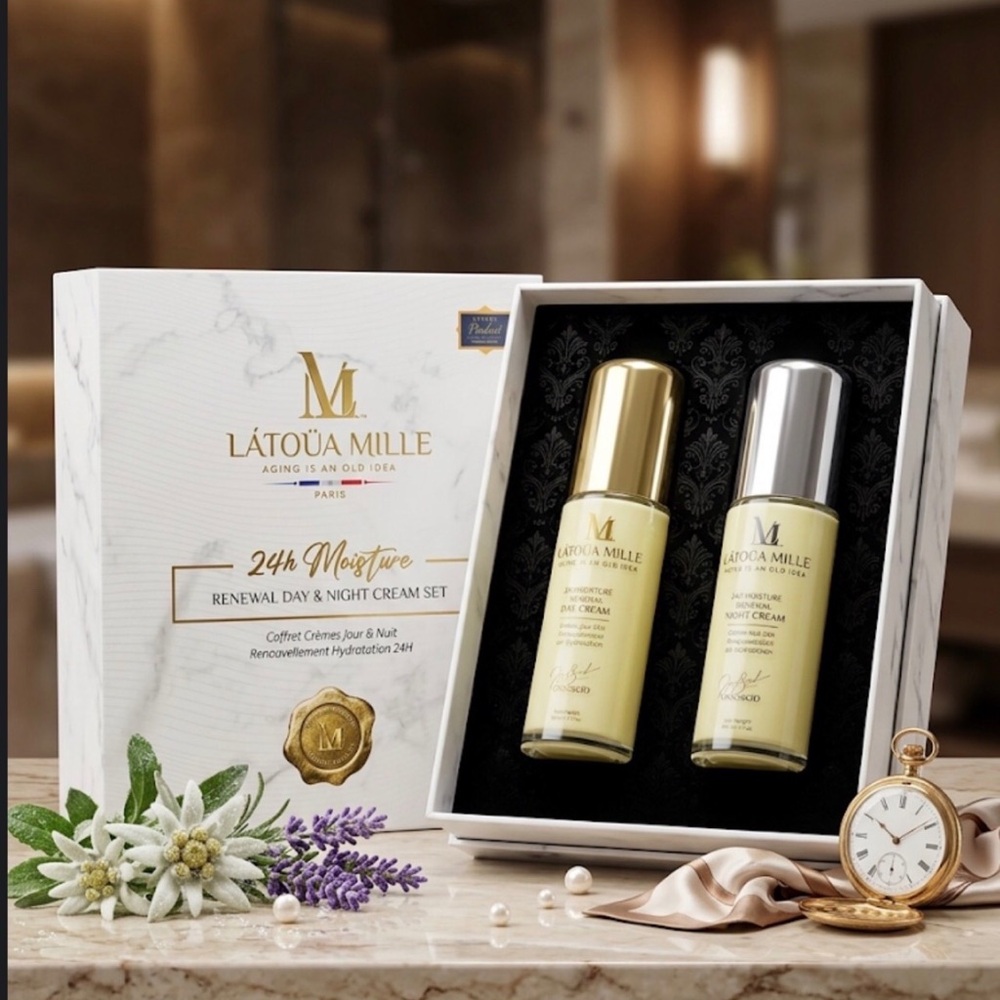 L'ATOUA MILLE 24h Moisture Renewal Day & Night Cream Set